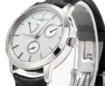 Vacheron Constantin Traditionnelle 83520/000R-9909 Mechanical Watch – Silver Dial, Black Leather Strap, Multi-Function Automatic Watch - Image 3