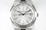 Vacheron Constantin Overseas 4500V Series – Silver Dial, Black Rubber Strap, Luxury Steel Watch - Image 3