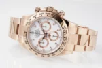 Rolex Daytona 4130 Rose Gold Chronograph Watch - Image 3