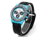 Rolex Daytona Carbon Fiber Custom Edition – Blue with Luminous Case and Strap - Image 3