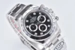 Rolex Daytona Watch – Black Enamel Dial with Moissanite Diamonds - Image 3