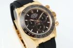 Rolex Daytona Watch – Gold with Black Dial and Rubber Strap – Limited Stock - Image 3