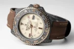 Rolex GMT-Master II Limited Edition – Carbon Fiber Case, Brown Strap, Beige Dial - Image 3