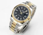 Rolex Datejust Two-Tone Black Dial Automatic Watch with 3235 Movement - Image 3