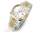 Rolex Datejust 41mm Two-Tone White Dial Fluted Bezel Watch - Image 3