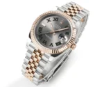 Rolex Datejust 41mm Watch – Two-Tone Steel and Rose Gold with Grey Dial - Image 3