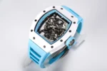 Richard Mille RM055 White Ceramic Blue Strap - Image 4