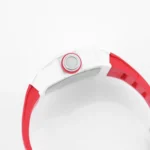 Richard Mille White Ceramic Red Strap Watch - Image 4