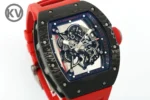 Richard Mille RM055 Skeleton Watch Red Strap - Image 4
