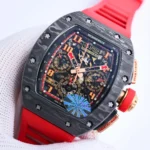 Richard Mille RM011-FM Titanium Red Strap - Image 4