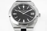 Vacheron Constantin Overseas 4500V Series – Black Dial, Rubber Strap, Luxury Steel Watch - Image 4