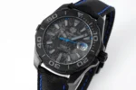 TAR Super TAG Heuer Series Watch – Black with Blue Stitching, Casual & Formal Style, 100m Waterproof, SW200 Movement - Image 8