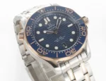 OMEGA Seamaster Planet Ocean 600m Co-Axial Master Chronometer 42mm Diver’s Watch – Blue Dial, Stainless Steel with Rose Gold Accents - Image 4