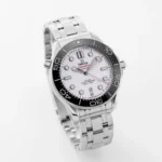 Omega Seamaster 300M White Dial Steel Bracelet - Image 4