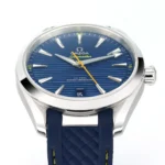Omega Seamaster Aqua Terra Blue Dial Rubber Strap - Image 4