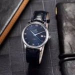 OMEGA DeVille Orbis Blue Leather Watch - Image 4
