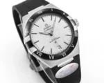 OMEGA Constellation Meteorite Watch Black Leather - Image 4