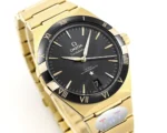 OMEGA Constellation Ceramic Bezel Gold Black - Image 4