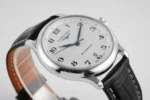 Longines Master Automatic White Dial Black Leather - Image 4