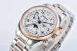 Longines Master Moonphase Chronograph Silver Two-Tone - Image 4