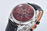 Longines Master Moonphase Chronograph Red Dial Leather - Image 4