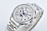 Longines Master Moonphase Chronograph Silver Stainless Steel - Image 4