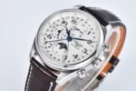 Longines Master Moonphase Chronograph L2.773.4.78.6 Silver Leather - Image 4