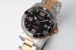 Longines Conquest Black Dial Two Tone Watch - Image 4