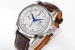 Longines Classic Chronograph Brown Leather Watch - Image 4