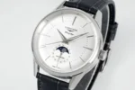 Longines Flagship Moonphase Watch Silver Black - Image 4