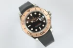 Rolex Yacht-Master 40 – Black Dial, Rose Gold Bezel, Oysterflex Strap - Image 4