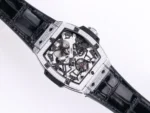 Hublot Masterpiece 906 Tourbillon Watch – Rose Gold/Platinum, Black Leather Strap - Image 8