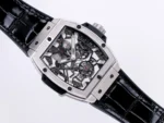 Hublot Masterpiece 906 Tourbillon Watch – Black Leather Strap, Rose Gold/Platinum Plated Case - Image 8