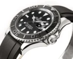 Rolex Yacht-Master 40mm – Black Dial, Stainless Steel Case, Black Rubber Strap - Image 4