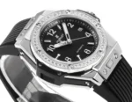 Hublot Big Bang One-Click 39mm Stainless Steel White Pave Watch with Black Strap (2) - Image 4