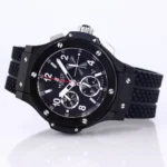 HUBLOT Big Bang 44mm Black Ceramic Chronograph Watch with Rubber Strap - Image 4