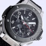 Hublot Big Bang 44mm Black Ceramic & Stainless Steel Chronograph Watch with Rubber Strap - Image 4