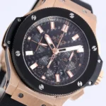 Hublot Big Bang 44mm Rose Gold Black Dial Chronograph Watch with Rubber Strap - Image 4