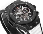 Hublot Big Bang Unico Colorful Ceramic Watch – Black with Rubber Strap, 45mm - Image 4