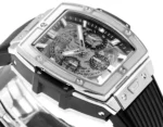 Hublot Spirit of Big Bang King Gold Chronograph Watch – Black Rubber Strap, Limited Edition - Image 4