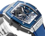 HUBLOT Spirit of Big Bang Blue Titanium & Resin Limited Edition Watch – Model 642.NX.0170.RX - Image 4