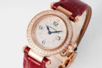 Cartier Pasha de Cartier Ladies Watch Rose Gold Red Leather Strap - Image 9