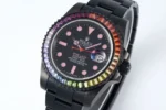 Rolex Submariner – Black Dial with Pink Markers, 40mm Case, Custom Bezel - Image 4
