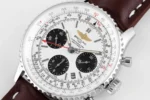Breitling Navitimer B01 Panda Dial Brown Leather - Image 4