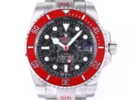 Rolex Submariner PARAKEET – Custom Black Gradient Green Dial with Red Bezel – 904L Stainless Steel - Image 4