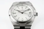 Vacheron Constantin Overseas 4500V Series – Silver Dial, Black Rubber Strap, Luxury Steel Watch - Image 4