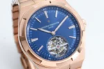 Vacheron Constantin Overseas Tourbillon – Rose Gold Case, Blue Dial, Steel Bracelet Watch - Image 4