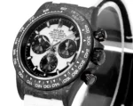 Rolex Daytona Carbon Fiber Custom Edition – Black with White Strap - Image 4