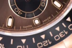 Rolex Daytona Watch with Black Rubber Strap and Brown Dial - Image 4