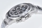 Rolex Daytona Watch – Black Enamel Dial with Moissanite Diamonds - Image 4